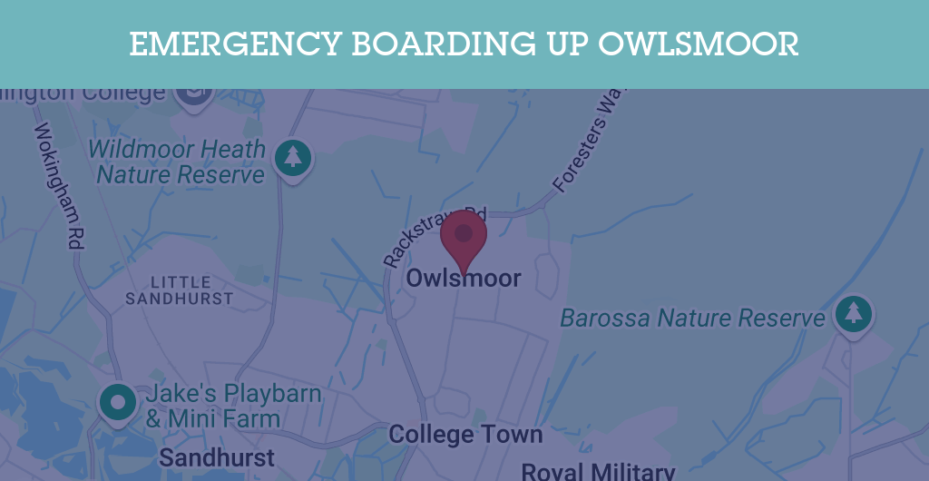 Emergency Boarding Up Services in Owlsmoor - Guildford